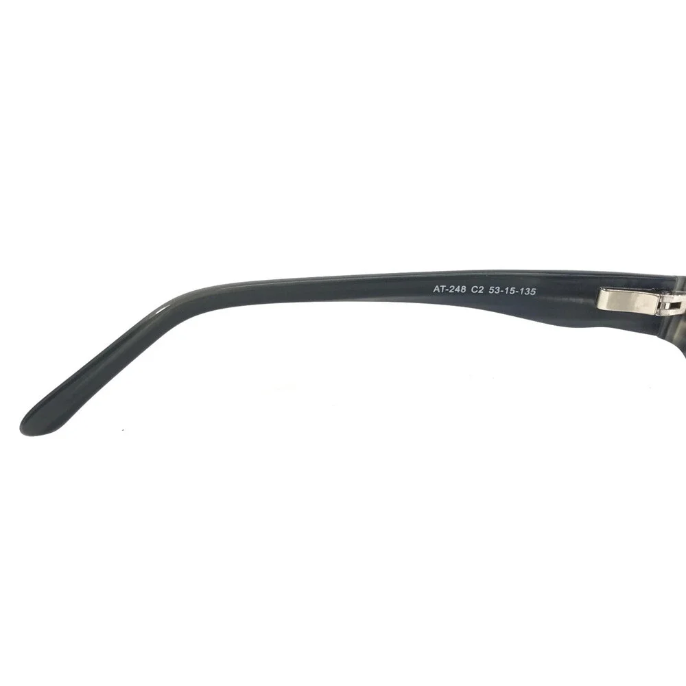 Adin Thomas Eyeglasses Frames AT-248 C2 Blue Gray Rectangle Full Rim 53-15-135